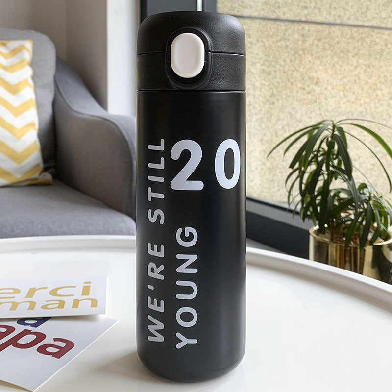 Digital Stainless Steel Thermos Cup Gift Student Drinking Cup - Bellarte Enchanté Digital Stainless Steel Thermos Cup Gift Student Drinking Cup